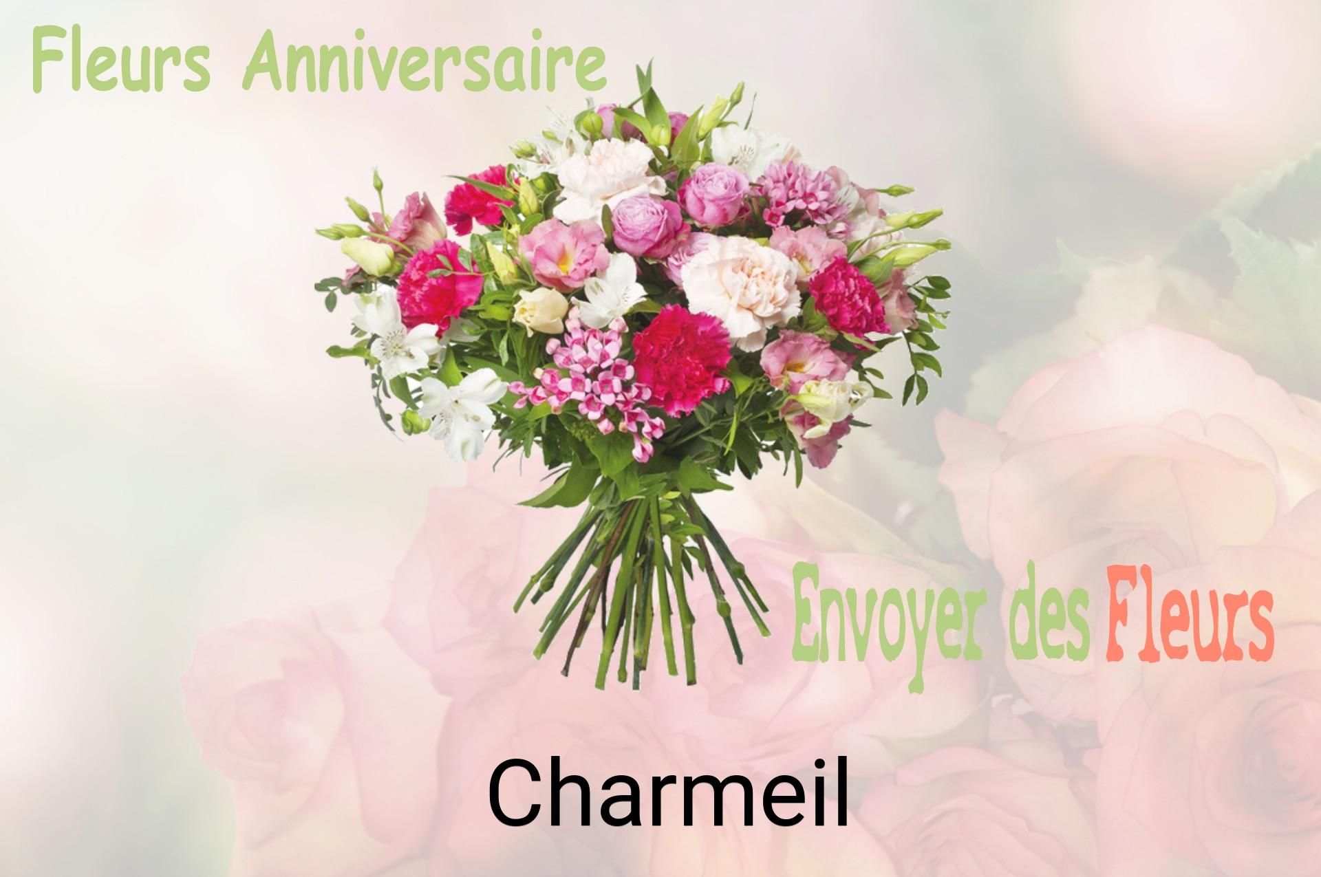 Bouquet de fleurs d’anniversaire livré à Charmeil
